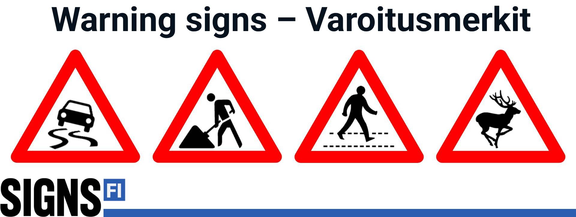 Warning signs